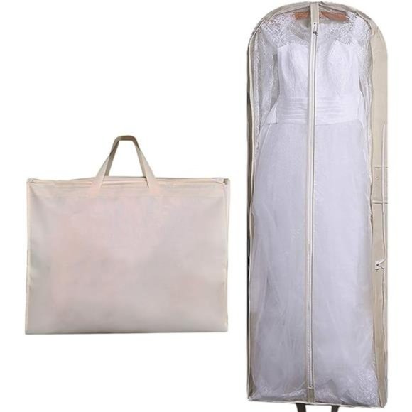 63" Bridal Wedding Gown Dress Garment Bag Extra Large Foldable Portable Travel - Picture 7 of 7